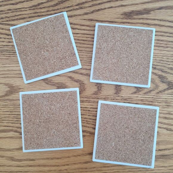 Set Of Four Ceramic Tile Coasters Artwork "Winter Feast" by William Vanderdasson - Picture 6 of 7